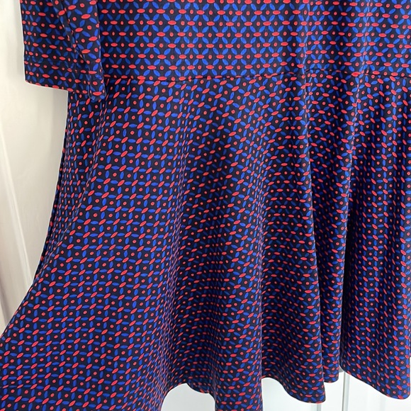 TORY BURCH Jenny Dress in Navy Sea Ocho Rios - Picture 8 of 9